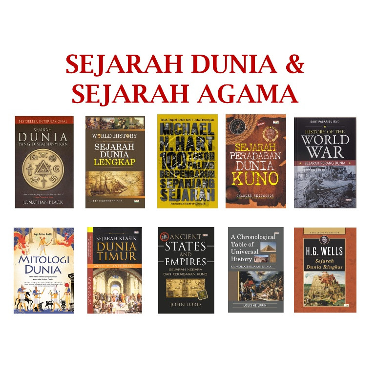 Buku Original - Sejarah Agama Manusia - Mohammad Zazuli - Sejarah Tuhan Karen Armstrong - Sejarah Te