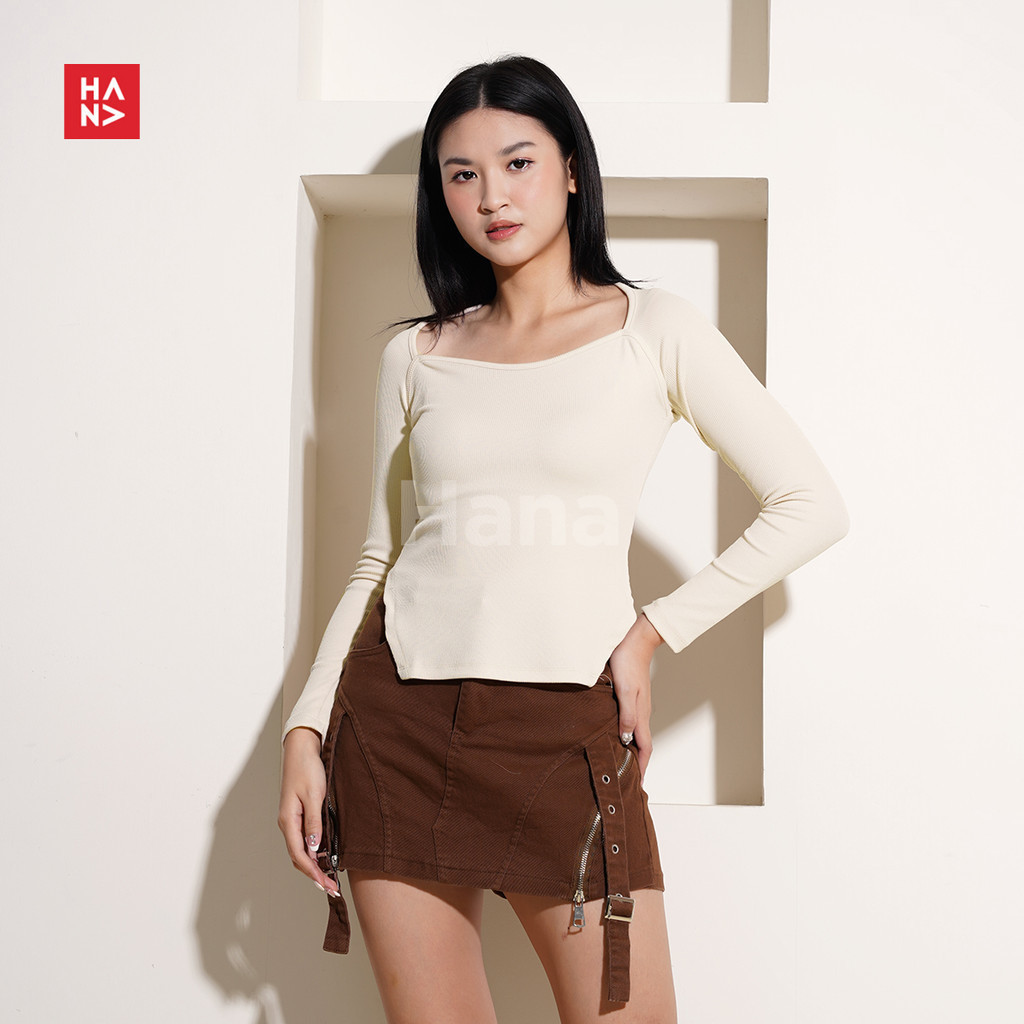 Hana Fashion - Millie Long Sleeve Top/Atasan Casual Wanita - TS711