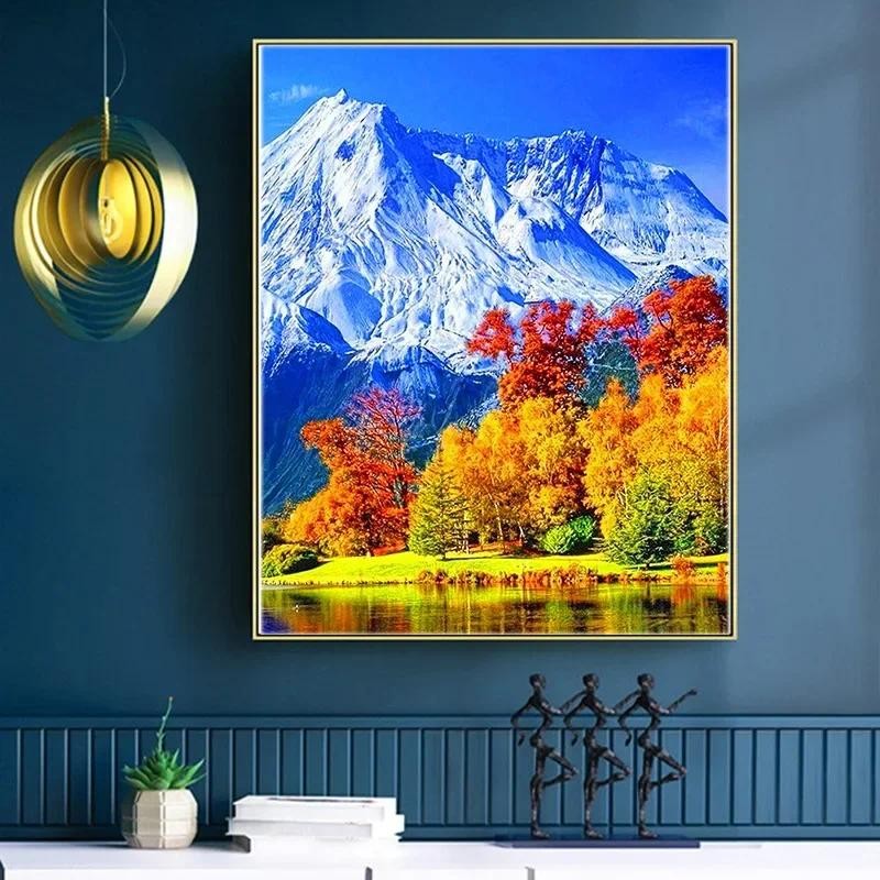 

4500071 Digital oil painting living room decorative painting sofa background wall hanging painting