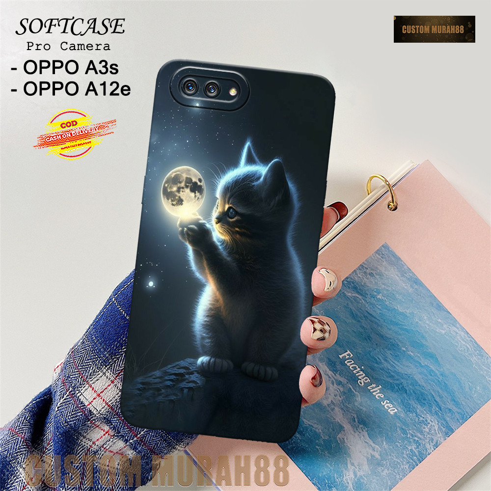 Case Oppo A3s & A12e Terbaru - Fashion Case CATS - Casing Hp Oppo A3s & A12e - Softcase Pro Camera O