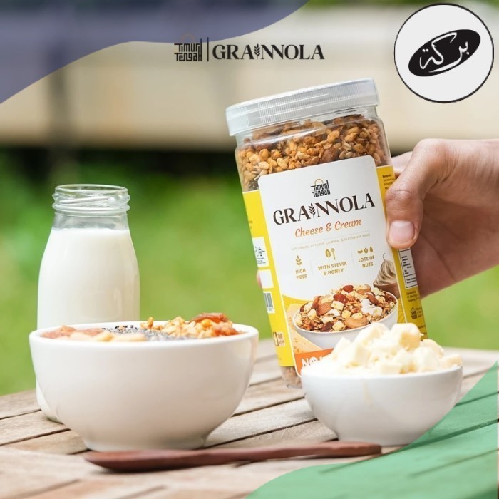 

HDN TIMUR TENGAH - Granola Grainnola Cheese & Cream 500gr - Sereal Sarapan Sehat Rendah Kalori