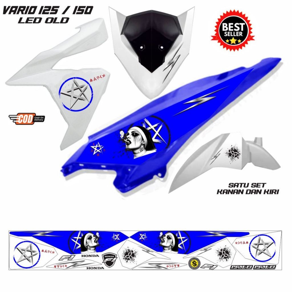 VARIASI STRIPING MOTOR VARIO LED 125 / VARIASI KEREN MOTOR VARIO LED 125 /150 FI VARIASI