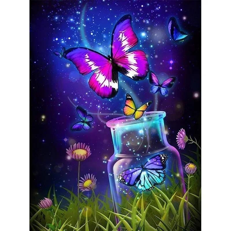 

25193-Tulip diy digital acrylic flower painting explosion hand-filled landscape