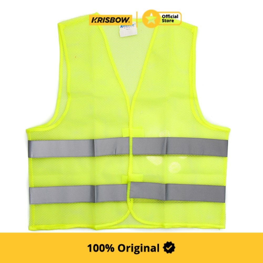 Krisbow Safety Vest Rompi Pengaman Mesh - Kuning