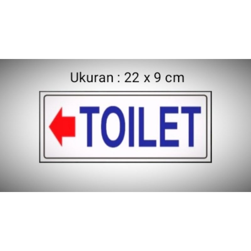 

Petunjuk Toilet, Sign label Acrylic Toilet, Sign Board Akrilik