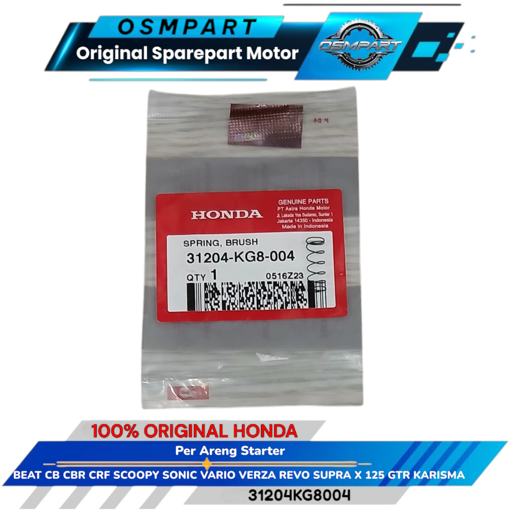 PER PIR ARANG DINAMO STATER BEAT CBR  SUPRA CRF REVO SCOOPY SUPRA X 125 VARIO  HONDA ORI 31204KG8004