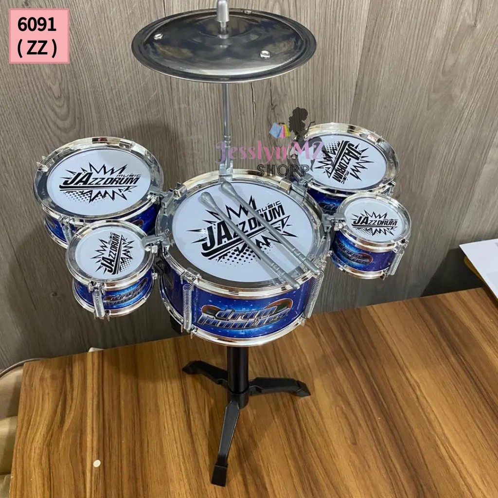 ( JMZ ) Mainan Drum Jazz / Jazz Drum Set / Jazz Dum Anak Anak / Mainan Drum Set