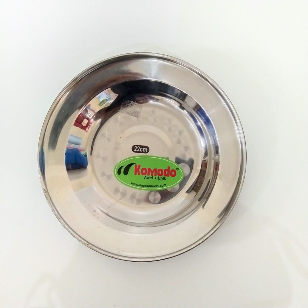 Komodo Piring Makan Stainless 22 cm