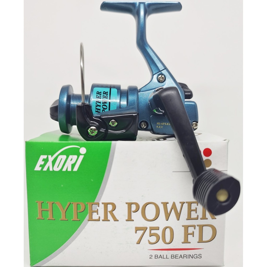 Reel Pancing EXORI HYPER POWER 850 /1000/2000 Putaran Clicker (2 Bearing) Murah