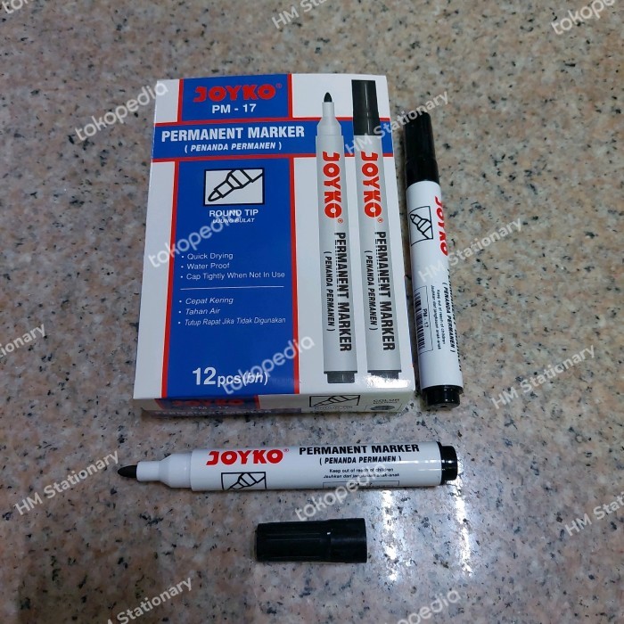 

(PAK) Spidol Permanent Joyko PM-17/ Spidol Joyko PM-17 Permanent - Biru