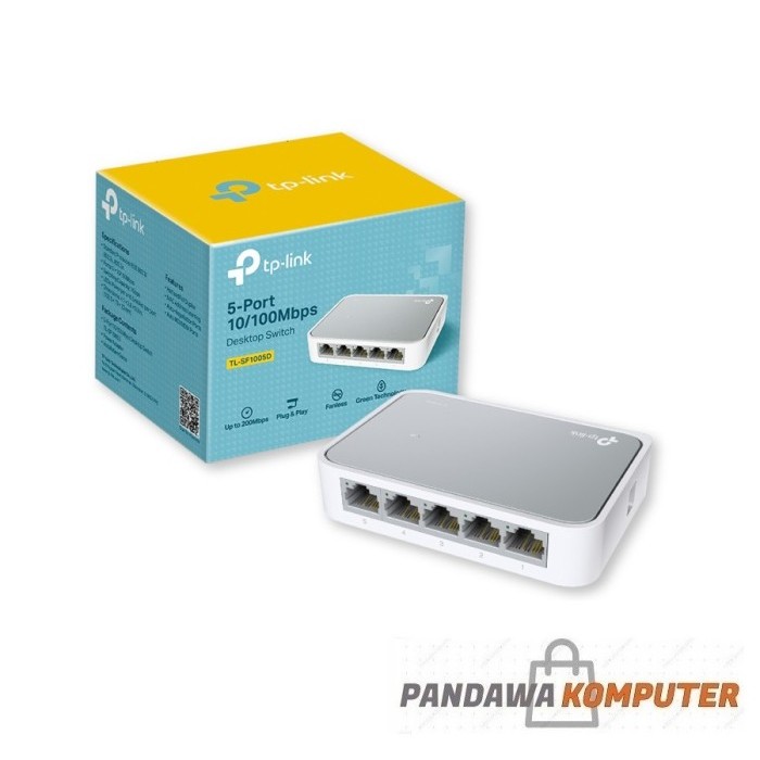 TP-Link TL-SF1005D 5 Port 10/100M Desktop Switch Hub LAN Jaringan RJ45