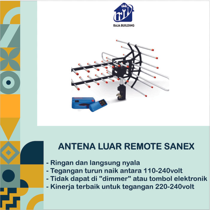 Antena Luar Remote Sanex / Antena Tv Luar Remot Boster Sanex
