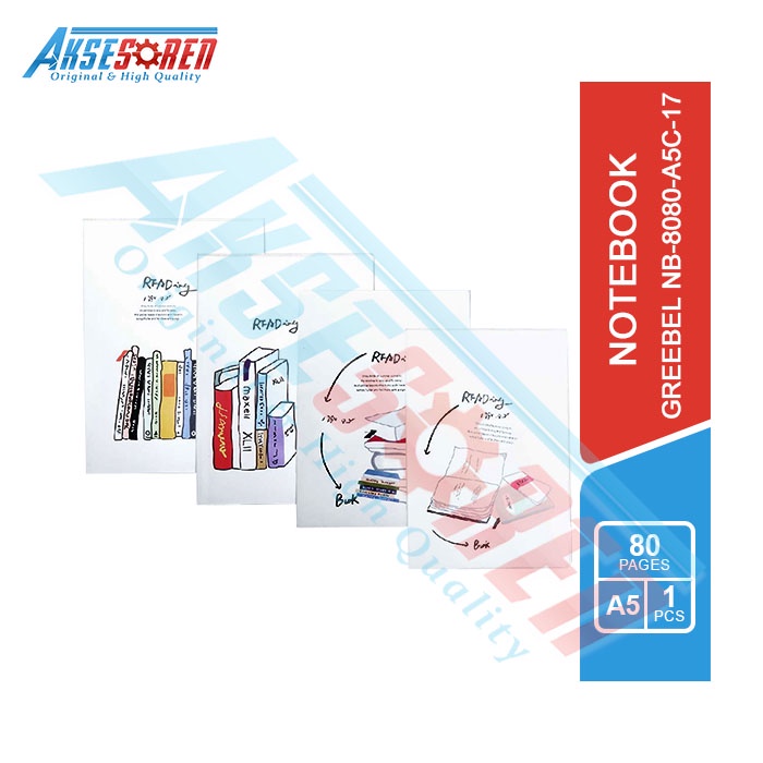 

Aksesoren Buku Catatan [Greebel NB-8080-A5C-17] / Buku Diary / Planner Lucu Unik / Binder Harian / Agenda