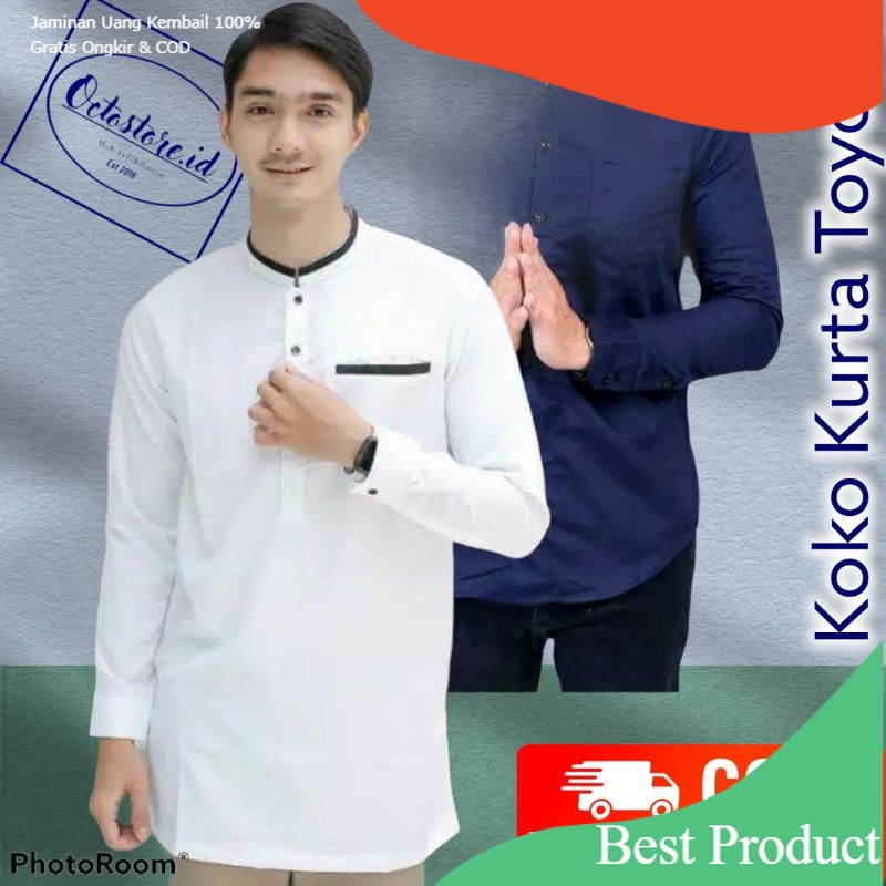 Baju Koko Kurta pakistan Pria Lengan Panjang (Matt Toyobo Original) COD/ Top 1