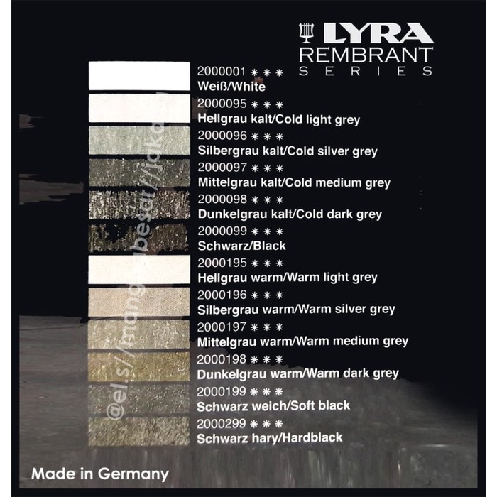 

Lyra Rembrandt Polycolor Pencils Grey Tone Set