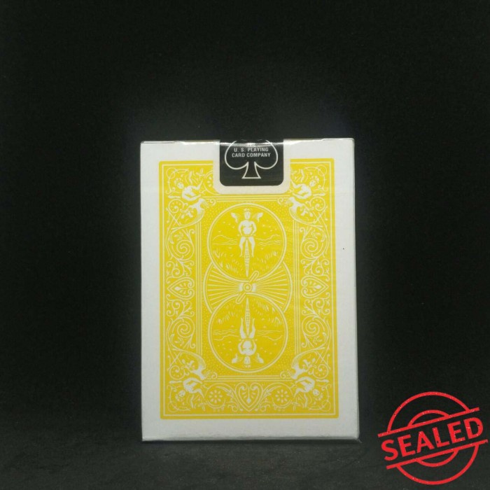 Bicycle Yellow Playing Card + Bonus 1 Gaff Card