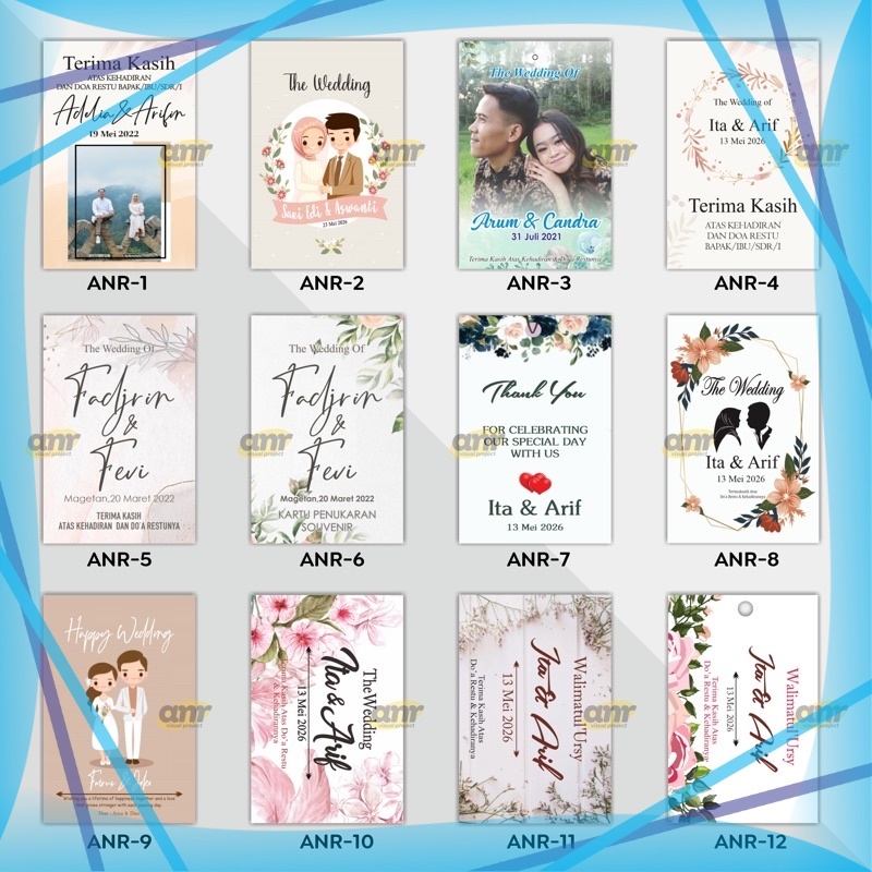

Cetak Cetak Label Souvenir Pernikahan Hang Tag Souvenir Wedding Murah