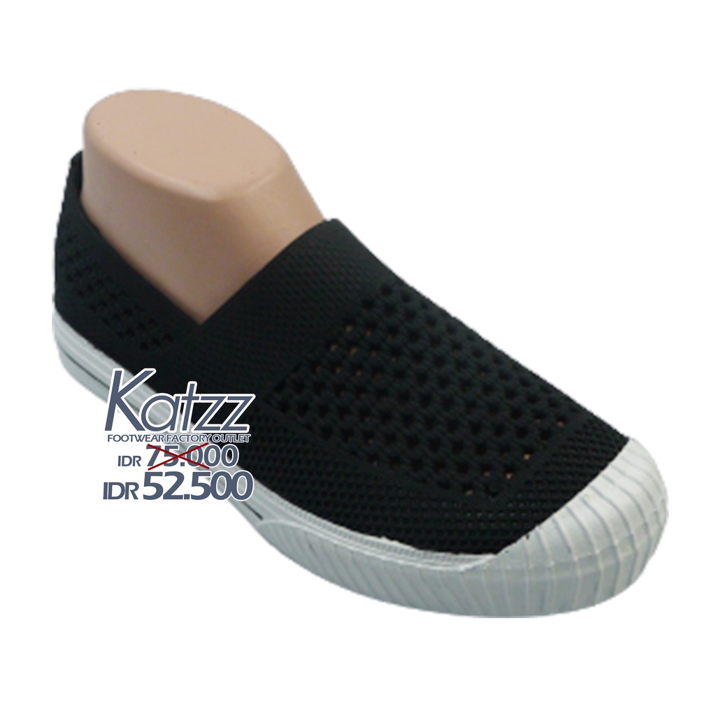 Katzz - Sepatu Terbaik Untuk Musim Hujan Uk 37 - 40 / Sepatu Wanita Warna Hitam Dengan Bahan Elastis / Sepatu Karet Yang Ramah Lingkungan / [ Katzz ATT AGC 503 ]