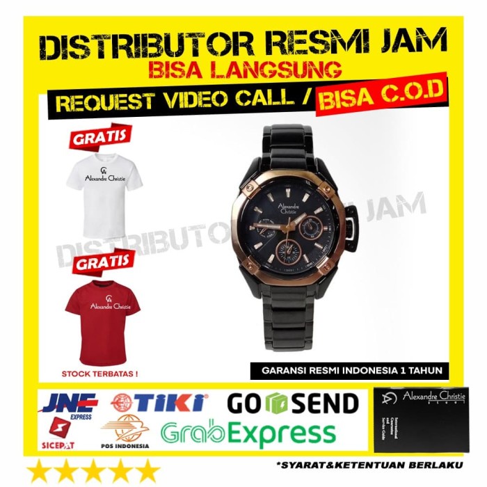 JAM WANITA ALEXANDRE CHRISTIE AC6225BF 6225 BF 6225BF GARANSI RESMI