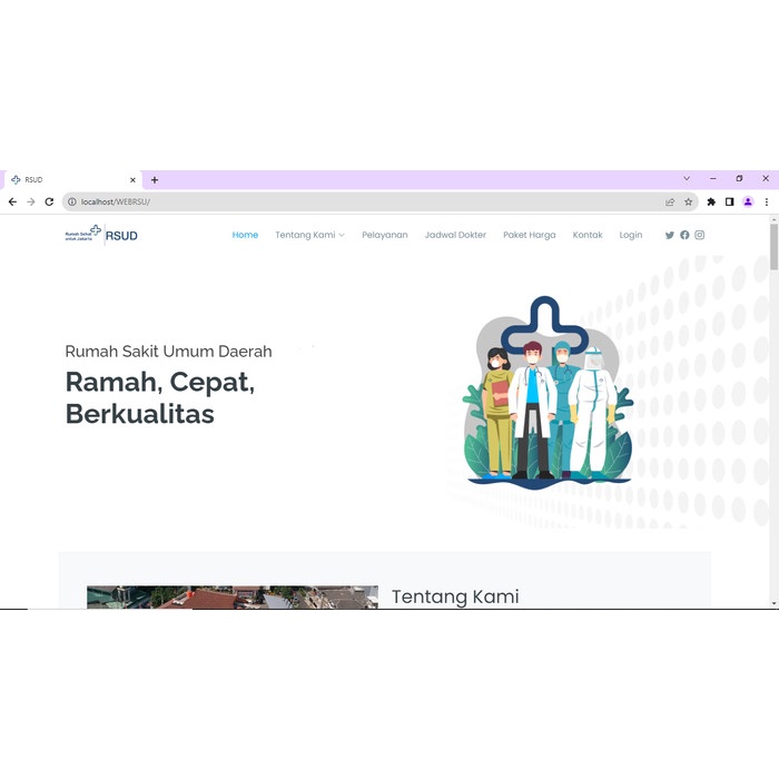 Website Rumah sakit, klinik | source code klinik | source code rsu