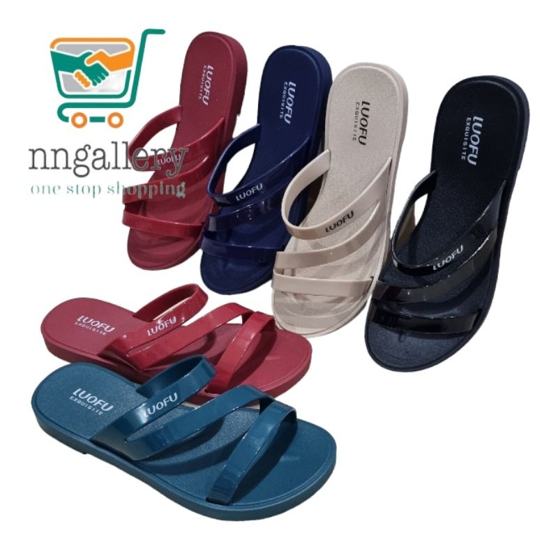 LUOFU 2317 A01S SANDAL WANITA [ SANDAL LUOFU ORIGINAL IMPORT CHINA JELLY PREMIUM ]