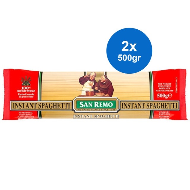 

San Remo Pasta Instant Spaghetti 2 x 500gr