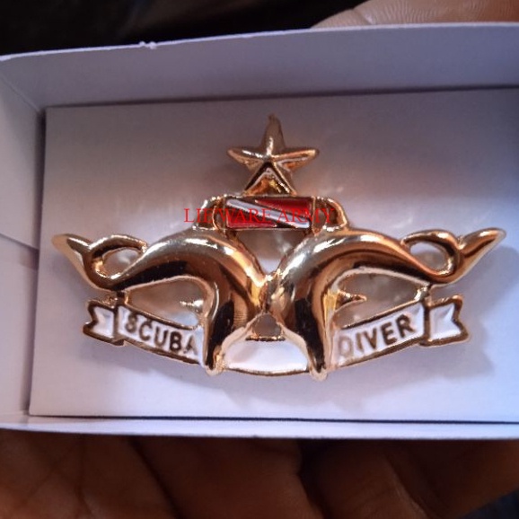 Brevet Wing Pin Scuba Diver Tni Ad