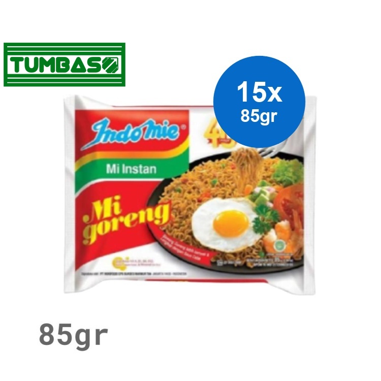

Tumbaso Indomie Mi Goreng Mie Instan 15 x 85 gr