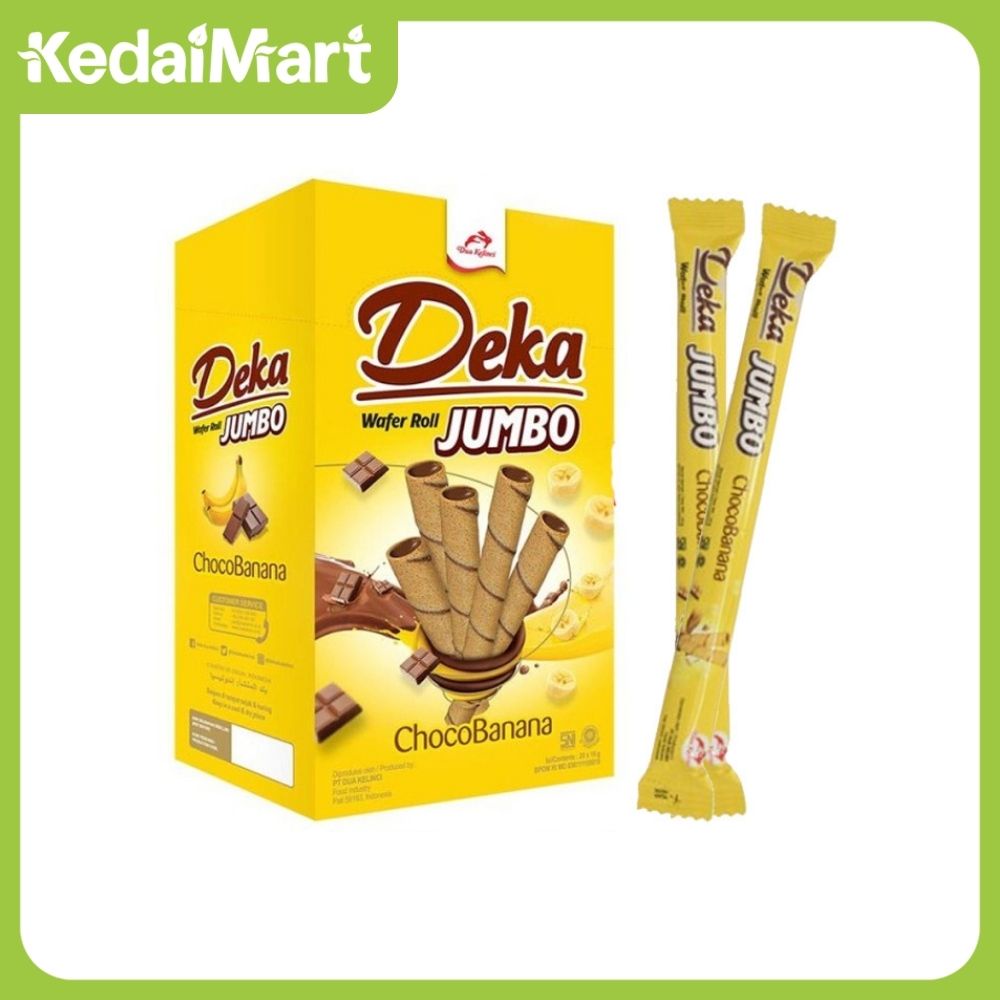 

Deka Roll Jumbo Choco Banana Isi 20 x 16 Gram