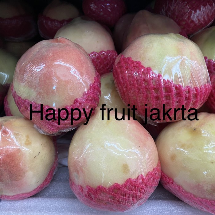 

Promo Peach white RRT | Buah peach import china 1 kg