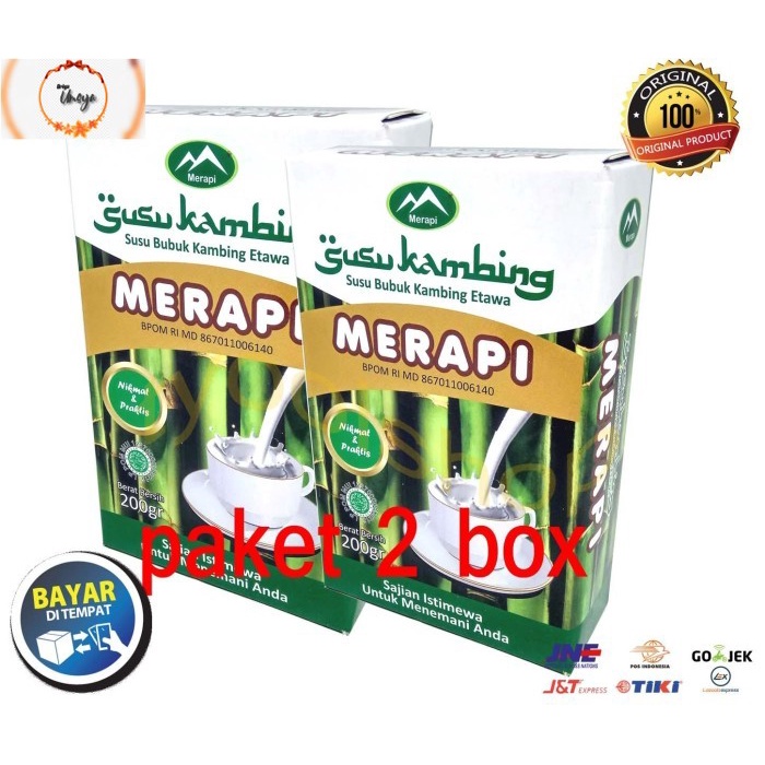 

[ PAKET 2 Pcs ] Etawa Susu Kambing Merapi Original - 200gr