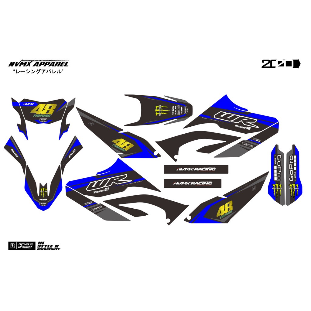 DECAL STIKER YAMAHA WR 155 decal yamaha wr155