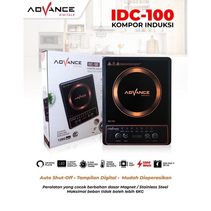 Dunia Advance - KOMPOR INDUKSI/KOMPOR LISTRIK ADVANCE IDC-100