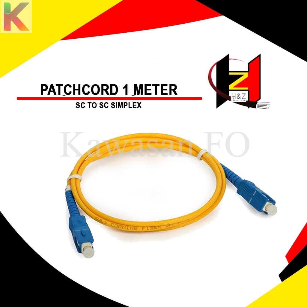 Kabel patchcord - patch cord - SC UPC fiber optik 1 meter