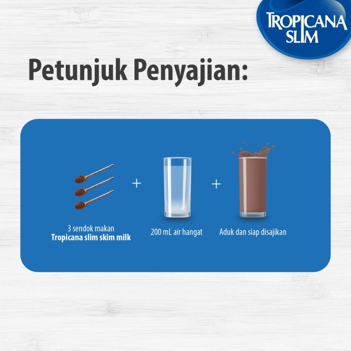 

✨PROMO✨ -Tropicana Slim Skim Milk Chocolate 500gr - Susu Turunkan Kolesterol