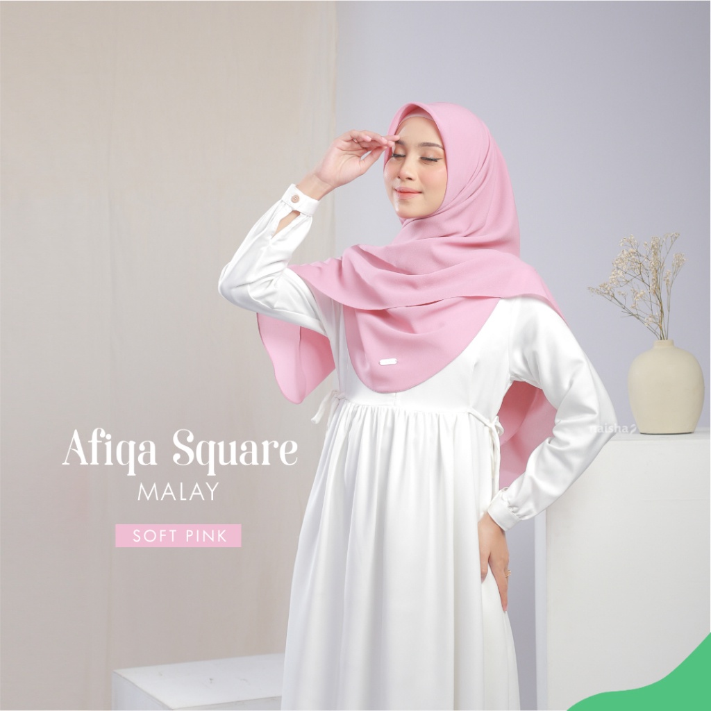 NAISHA OFFICIAL - Afiqa Square Malay | Hijab Malay Diamond