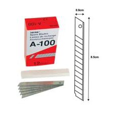 

18A. cutter blade joyko A - 100 refill isi cuter kecil silet pemotong 1tube pemotong kertas murah