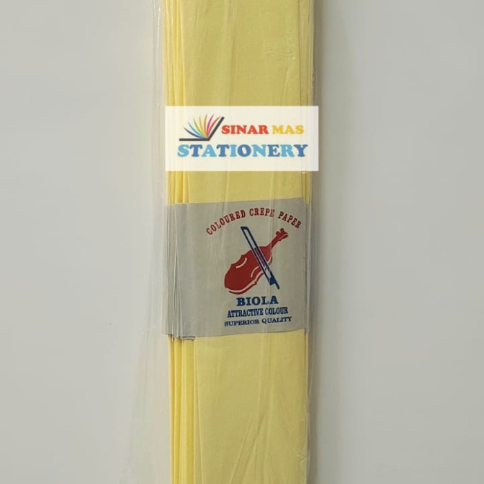 Kertas Crepe Biola -Kertas Kreap Biola Lembaran  1 pack  - Biru Tua 0857