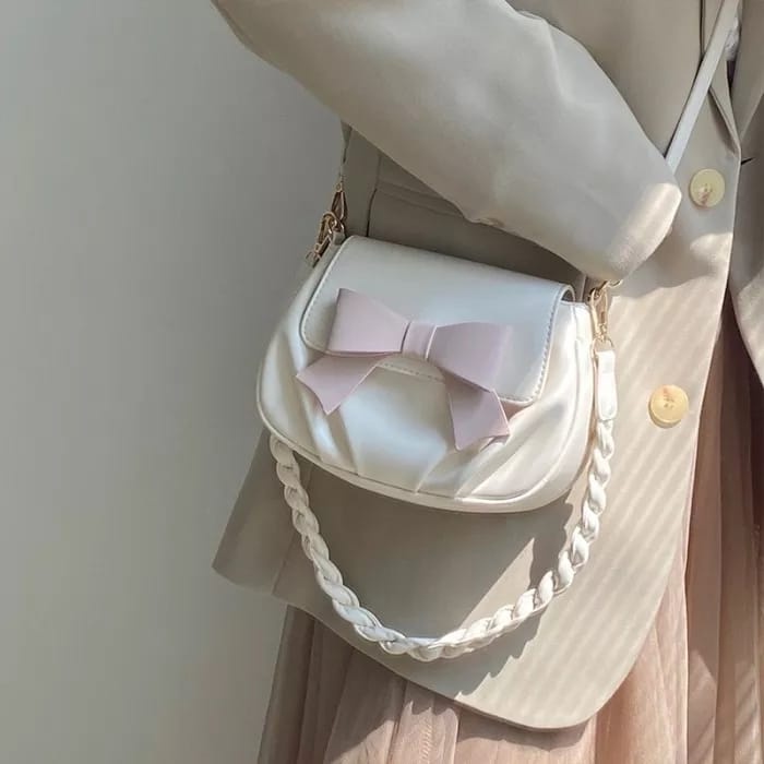 Shoulder Bag wanita / Slingbag pita Tali kepang FT005