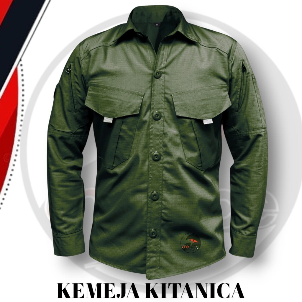 Kemeja Tactical Kitanica Lengan Panjang/Kemeja Lapangan/Kemeja Outdoor/Kemeja Hiking - KITANICA PANJ