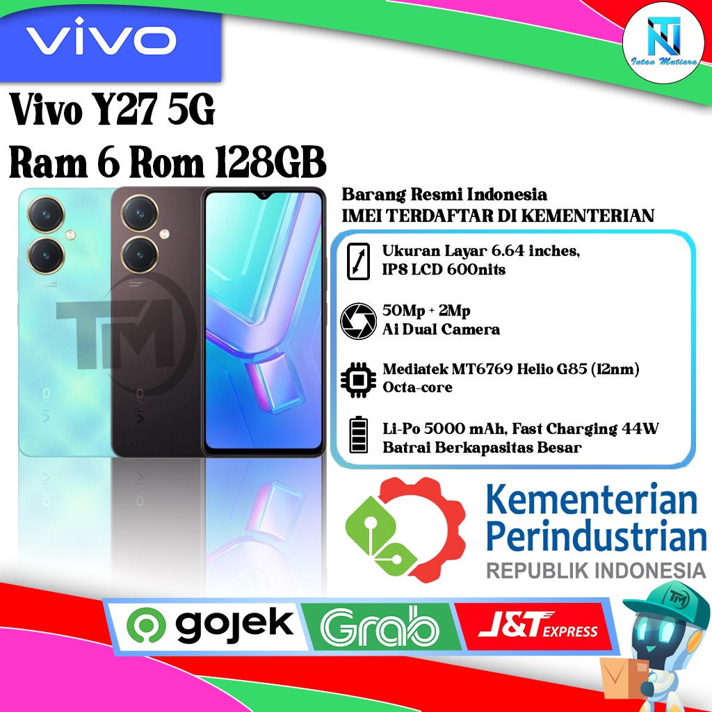 Vivo Y27 5G | 4G Ram 6 Rom 128GB