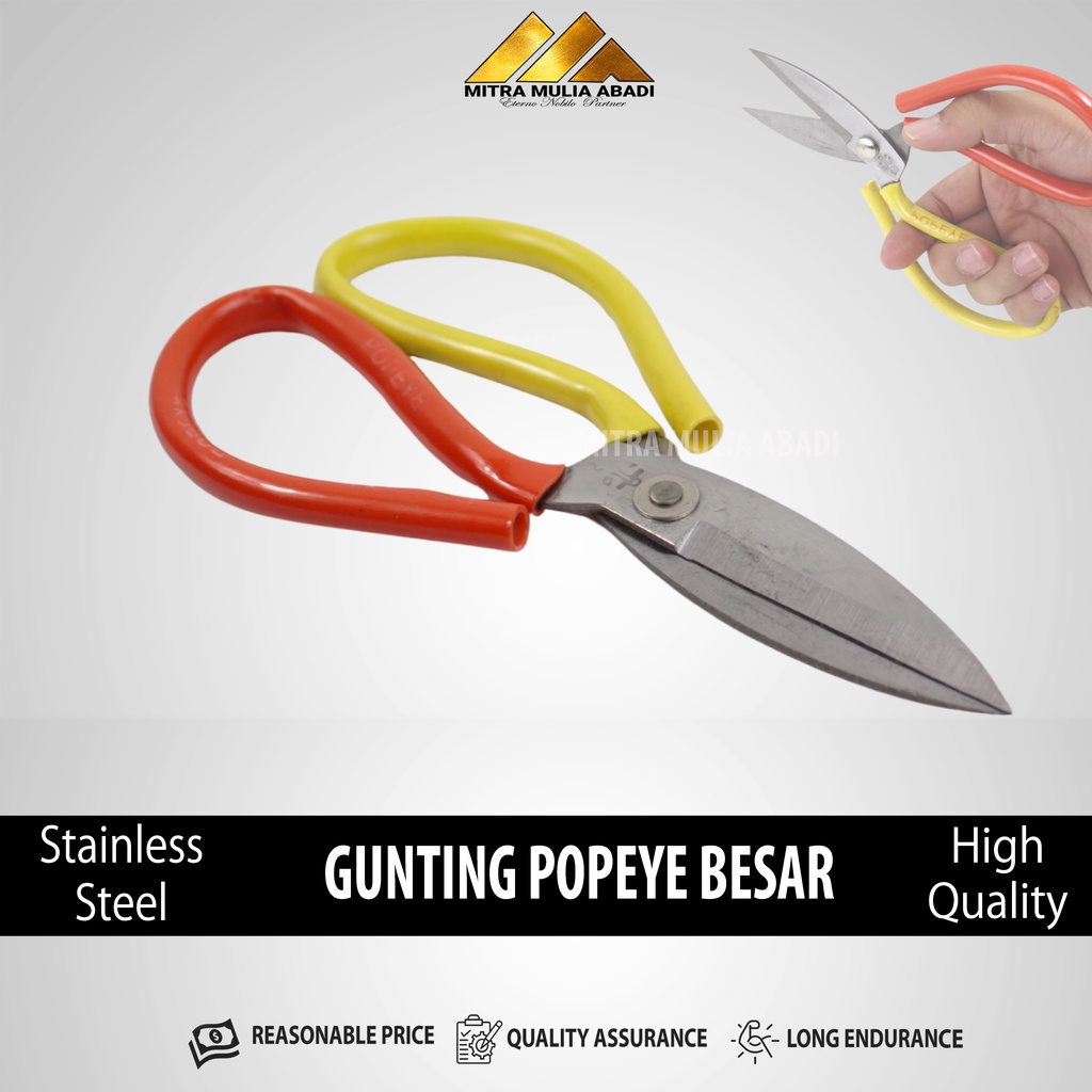 Gunting Popeye Besar / Gunting Kodok / Gunting Kain / Gunting Serbaguna