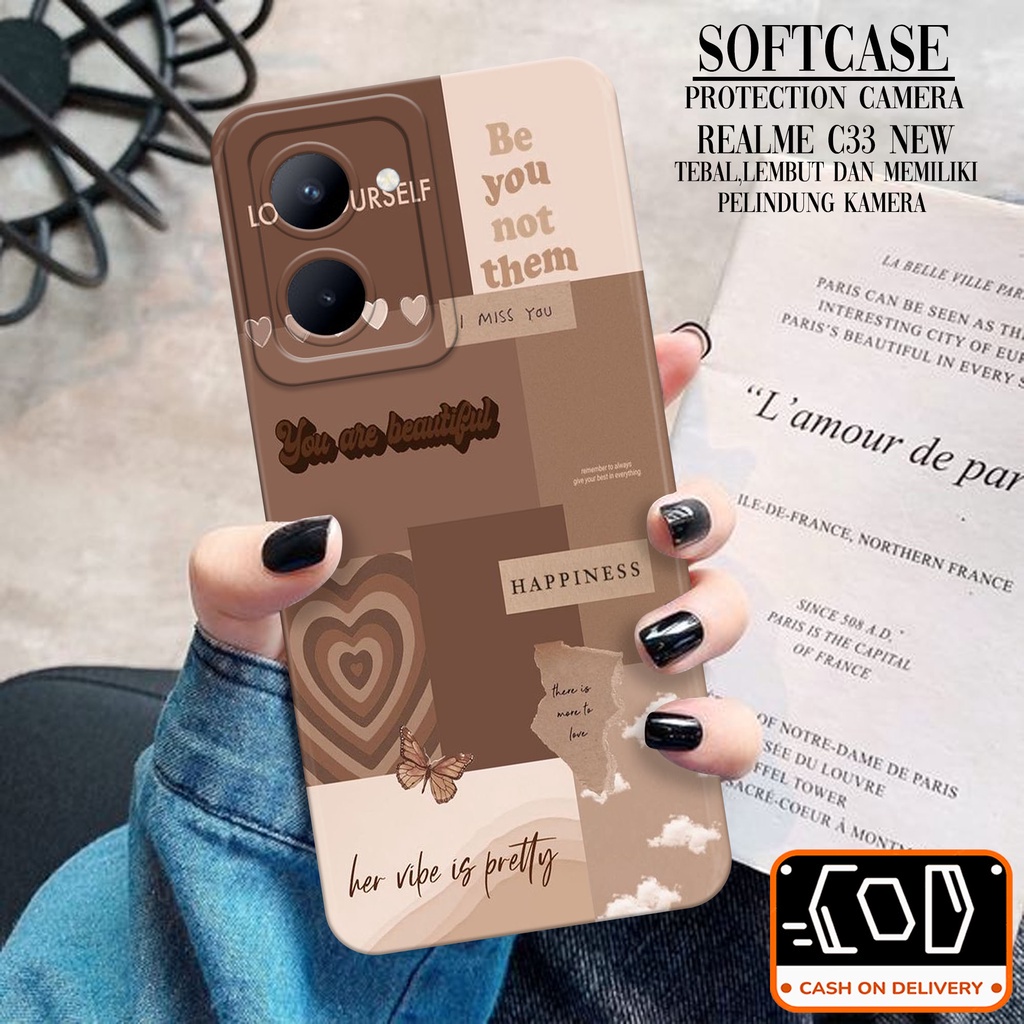 Softcase Silikon Hp Realme C33 Terbaru - Trans Case Casing Hp Realme C33 Terbaru