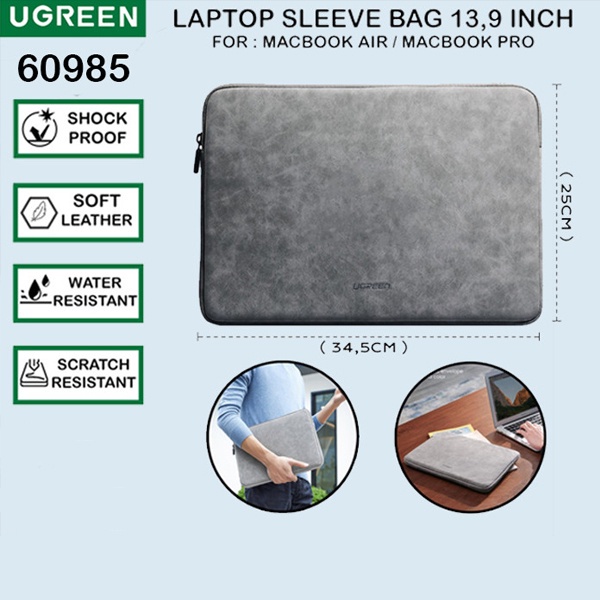 TW64LG Ugreen Tas Sarung Laptop Bag Sleeve Case Thinkpad Asus 13" 13.3" Macbook iPad Air Pro 12.9 13