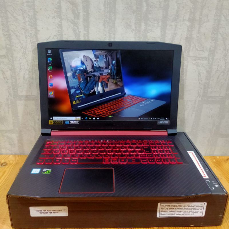 Laptop Gaming ACER NITRO 5 - AN515-52 Intel Core i5-8300H Gen 8Th Ram 8Gb/SSD 128Gb+HDD 1TB GTX1050T