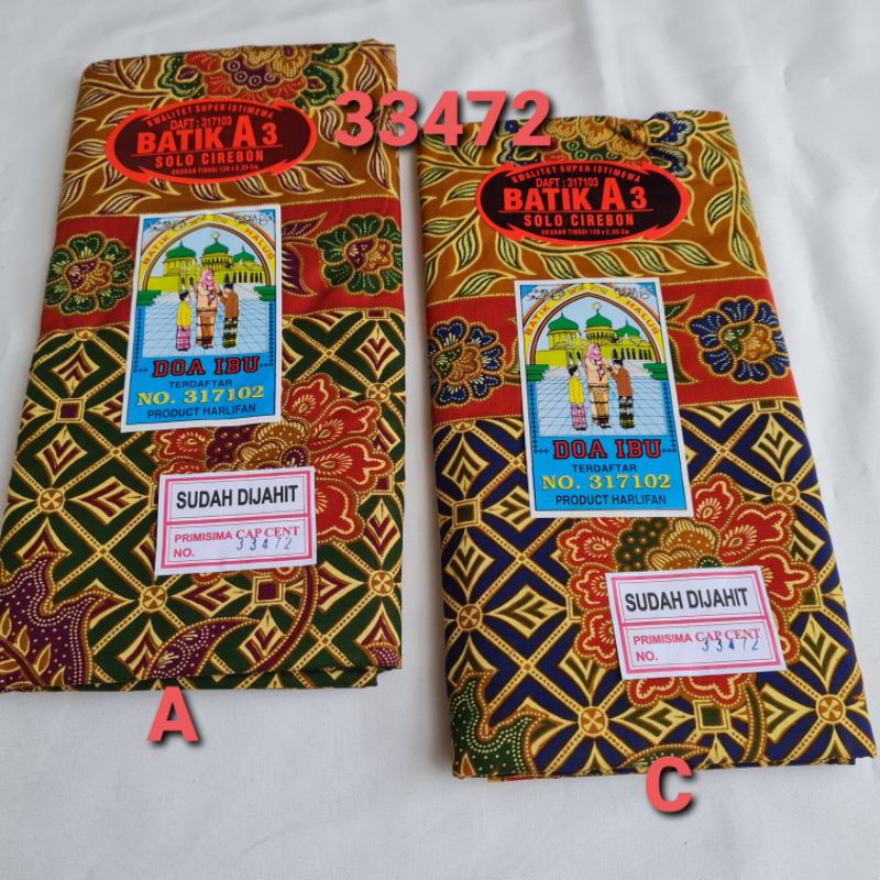 Kain batik/kain sarung Batik DOA IBU bisa utk ibu melahirkan