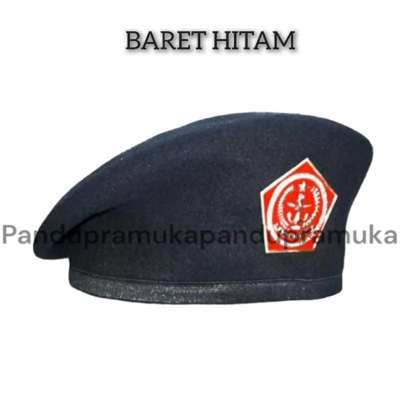 Baret Hitam Banser | Baret TNI Hitam Laken Ecer