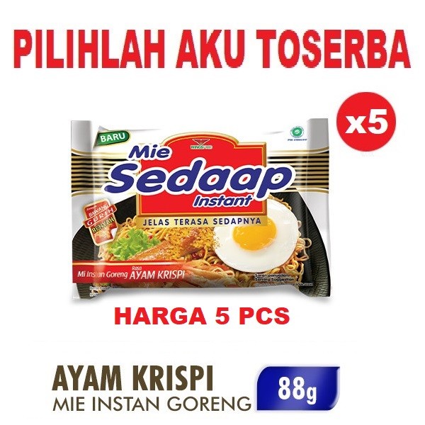 

Mie Instant MIE SEDAAP GORENG AYAM KRISPI - ( HARGA 5 PCS )