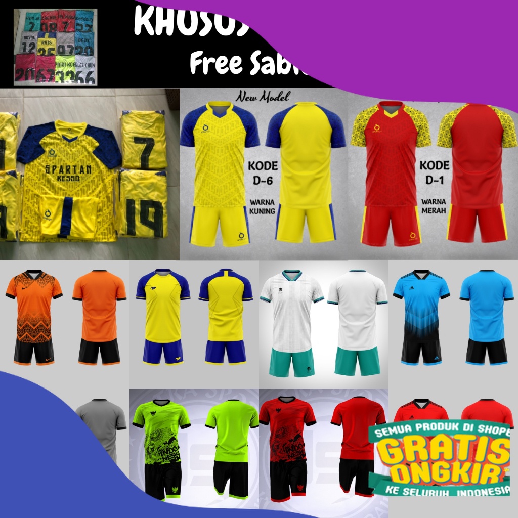 Jersey Futsal Sablon | Gratis Sablon Nama Punggung & No Punggung | Jersey Futsal Custom | Baju Futsa