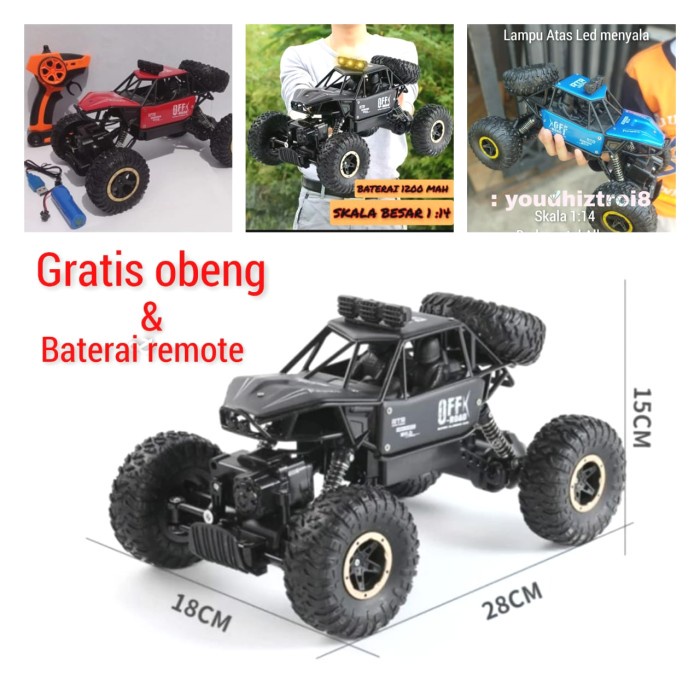 Mainan Mobil Remot RC Metal Racing 2.4Ghz Keluar Asap Knalpot Drift On - new Offroad